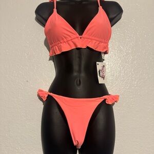 Coral Bikini Set